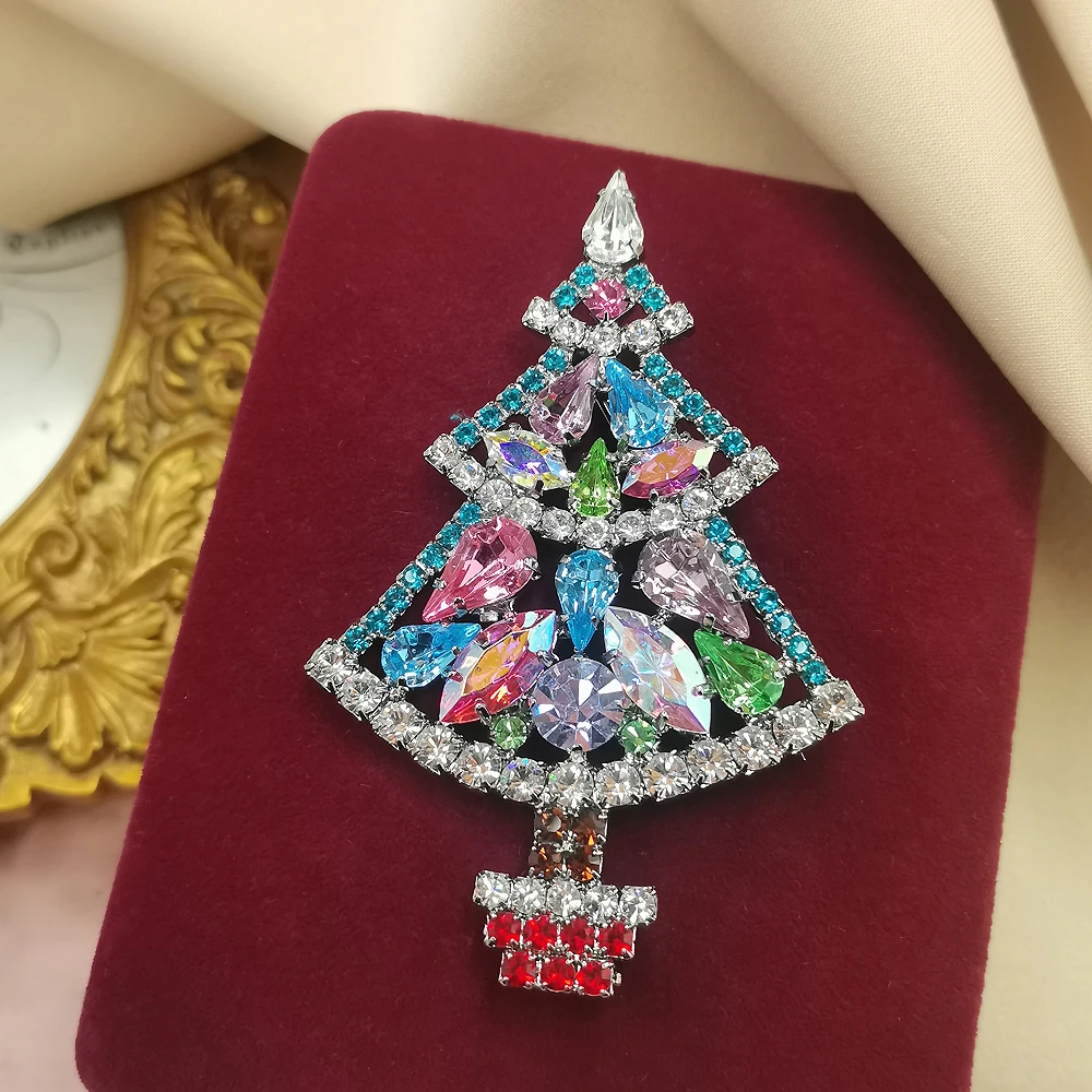 B&W九十年代图册款彩镶胸针[2412201-028]