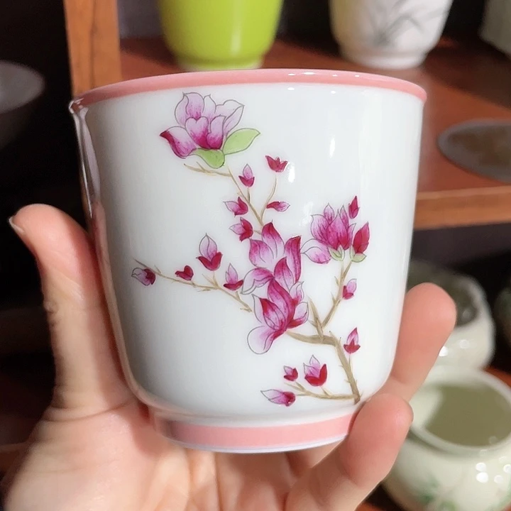 【闪购商品】瓷片手绘花草建水「清」