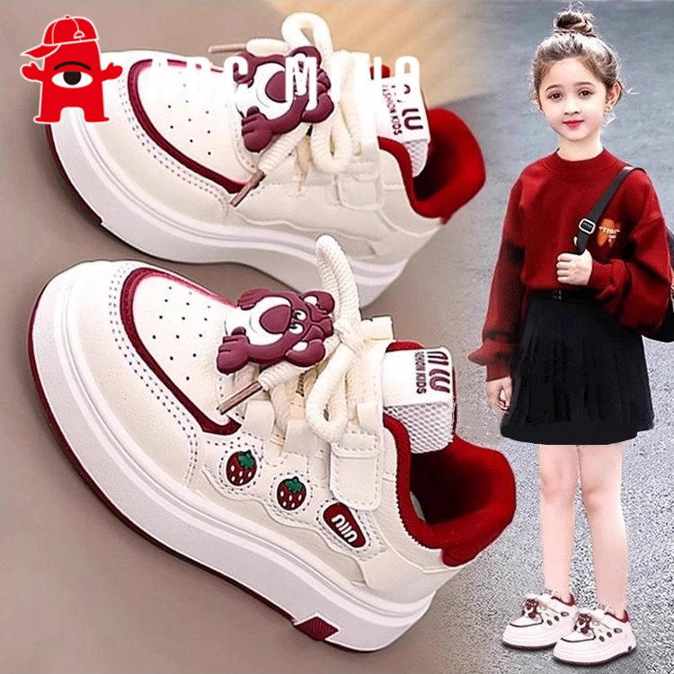 ABC MINO女童鞋2025秋季新款儿童低帮休闲运动鞋百搭软底小白鞋女