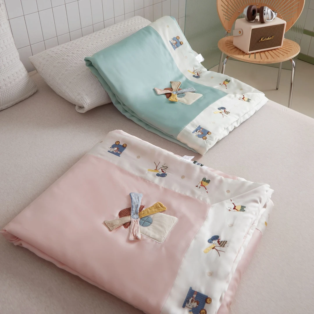 【MJ】风车 设计师款莱赛尔纤维夏被空调被可机洗被子被芯凉感