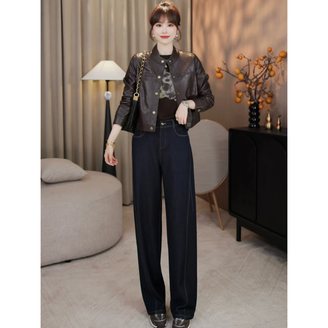 LMENY“解构裤”版型裤王~自带气场微廓形立裁仿牛仔显瘦裤25CK015