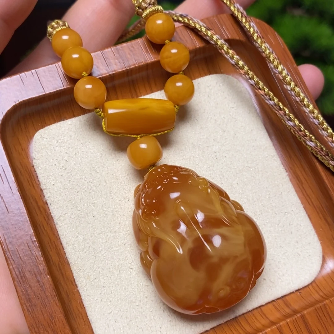 【闪购商品】未镶嵌颈饰蜜蜡项链