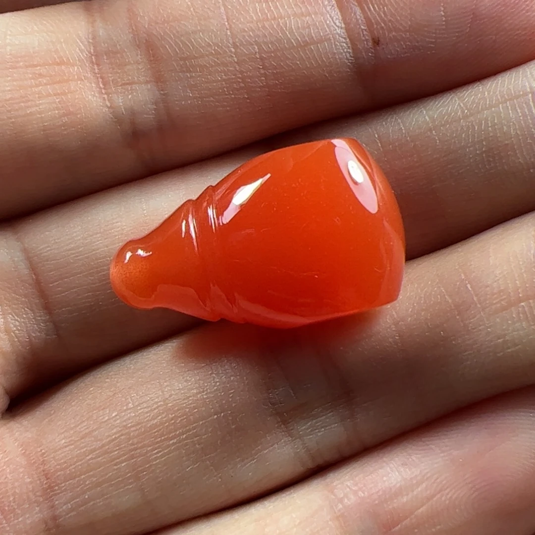 未镶嵌三通南红玛瑙