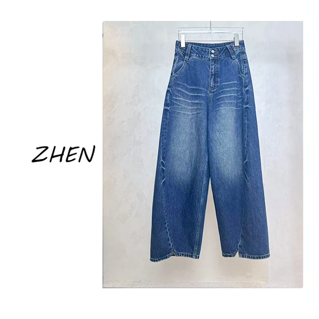 【ZHEN】25Y00341 2025新款裤子显瘦遮肉小众设计款