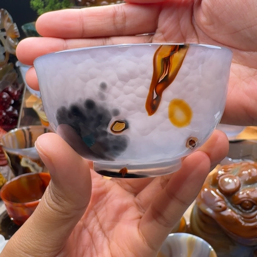 张***安定制玛瑙玛瑙茶杯