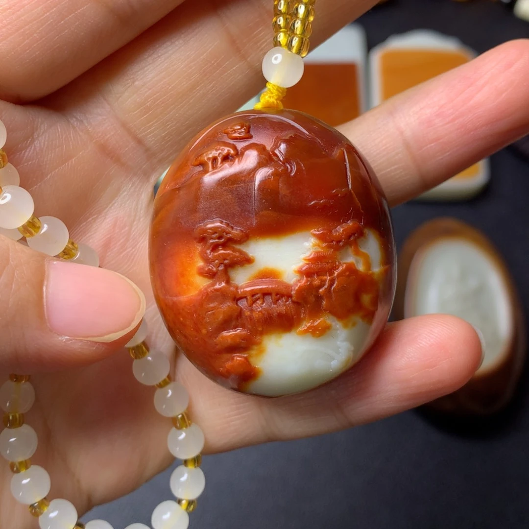 和田玉未镶嵌颈饰