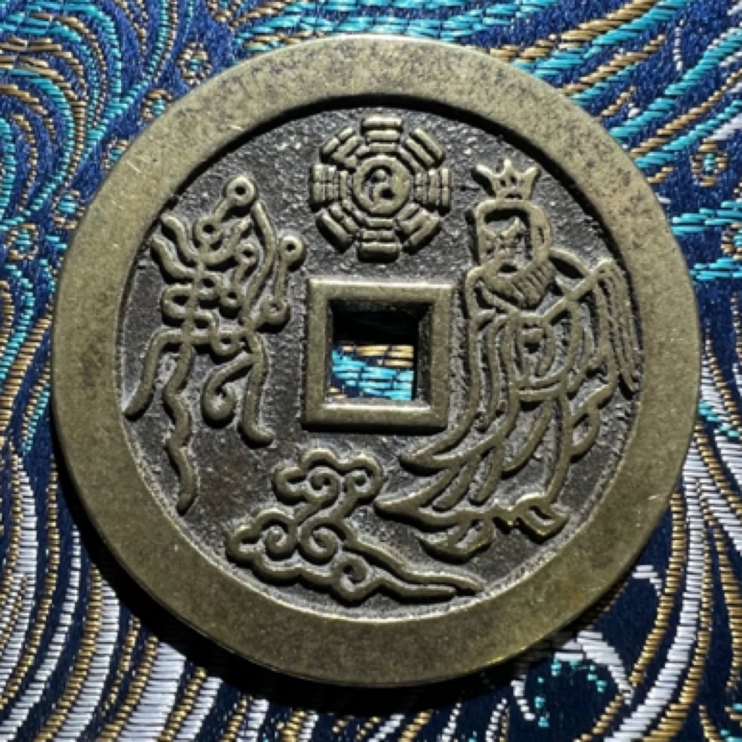 老君拂尘老铜复刻山鬼创意现代工艺品挂饰装扮挂饰