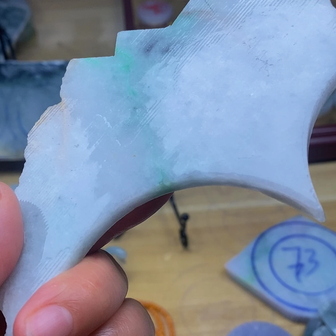 翡翠未镶嵌耳饰缅甸翡翠A货