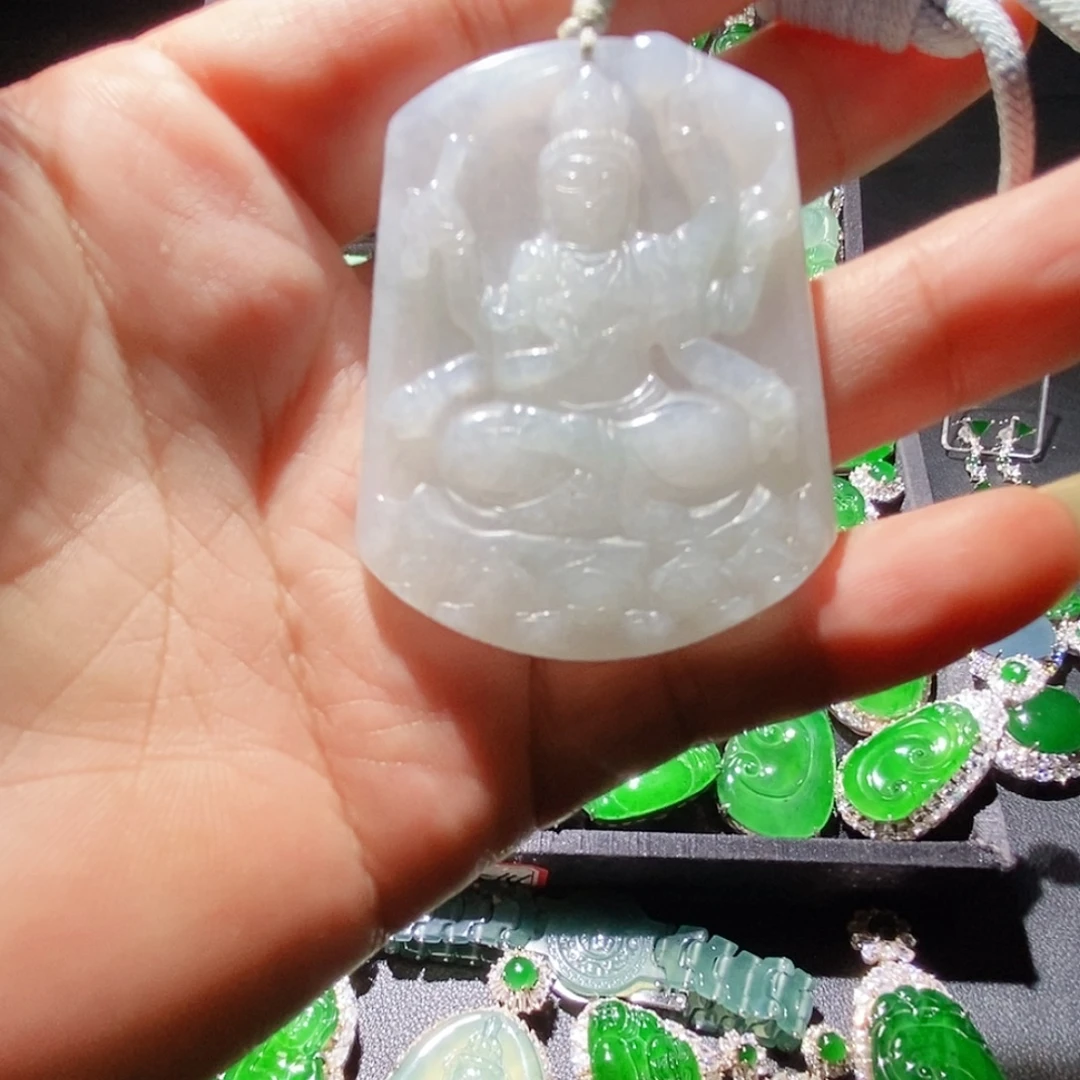 翡翠未镶嵌吊坠(不含链)A货翡翠25