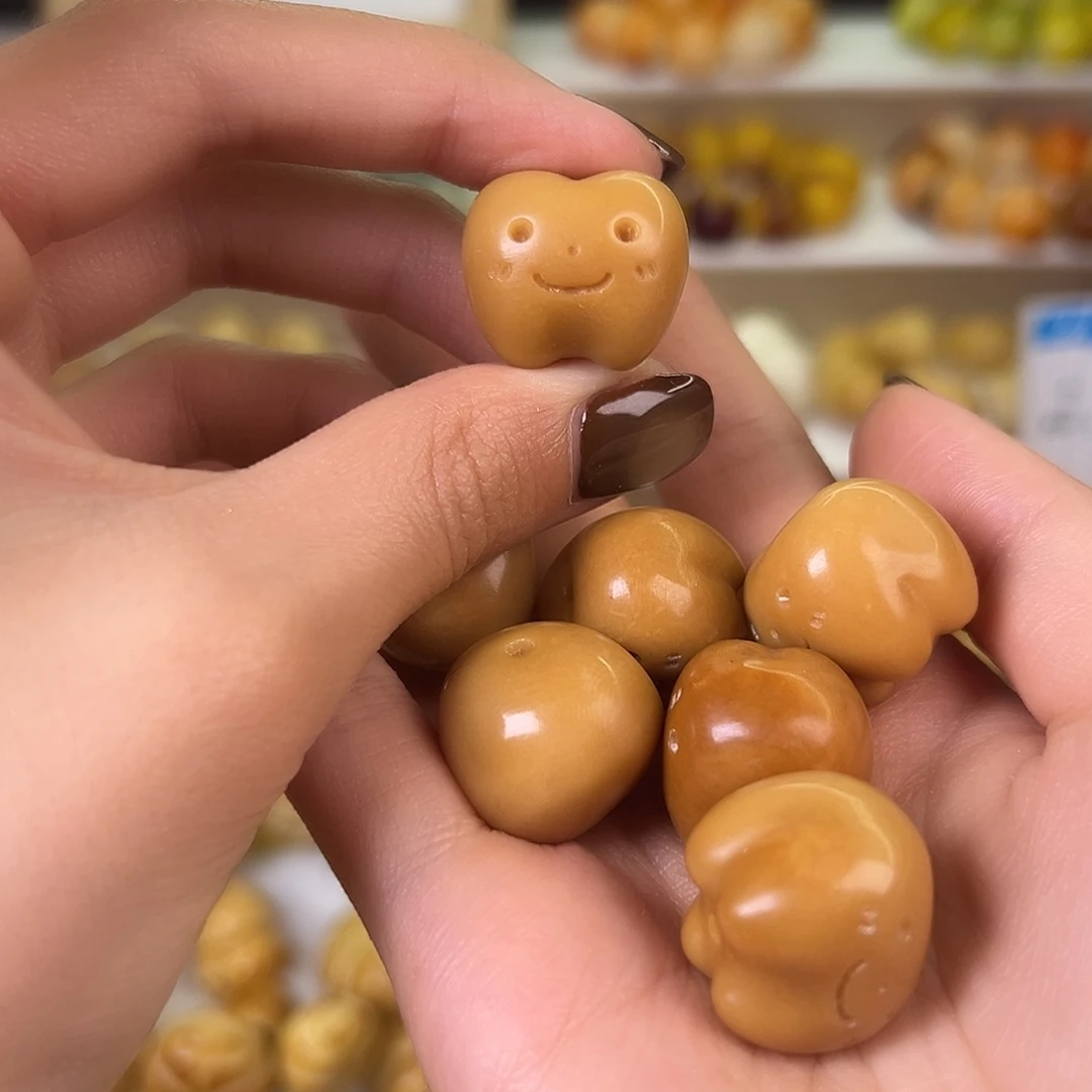 菩提根/象牙果吊坠牙齿2颗