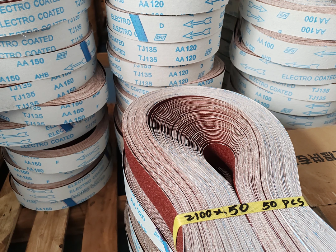 软布砂带2100*50不锈钢金属打磨拉丝抛光木材抛光除锈去毛刺耐用