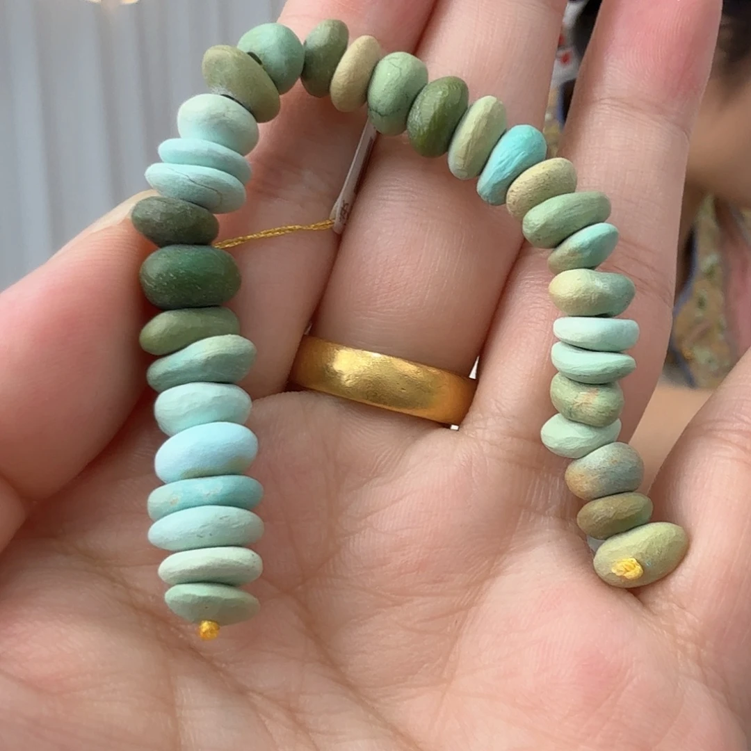 绿松石未镶嵌挂件