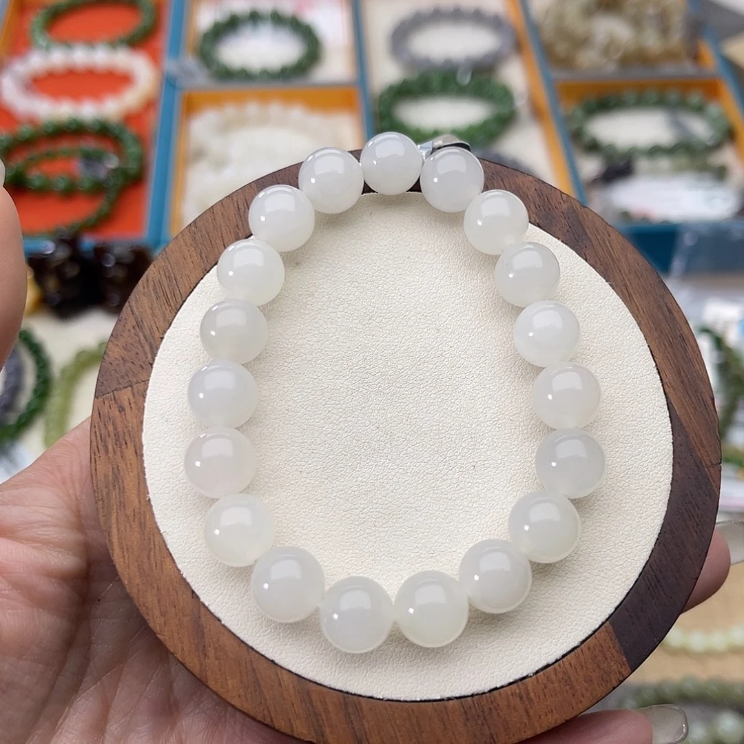 和田玉未镶嵌手串Z35卡10