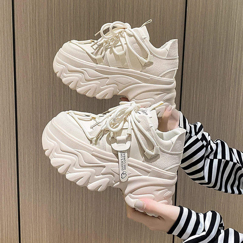 炸街老爹鞋女超火2025春季ins潮小个子厚底增高跟时尚休闲运动鞋
