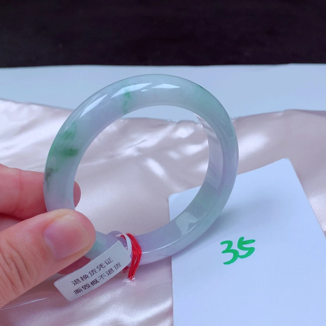 未镶嵌手镯翡翠缅甸天然A货翡翠手镯54