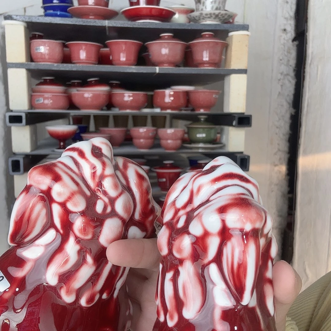 瓷片景德镇郎红陶瓷