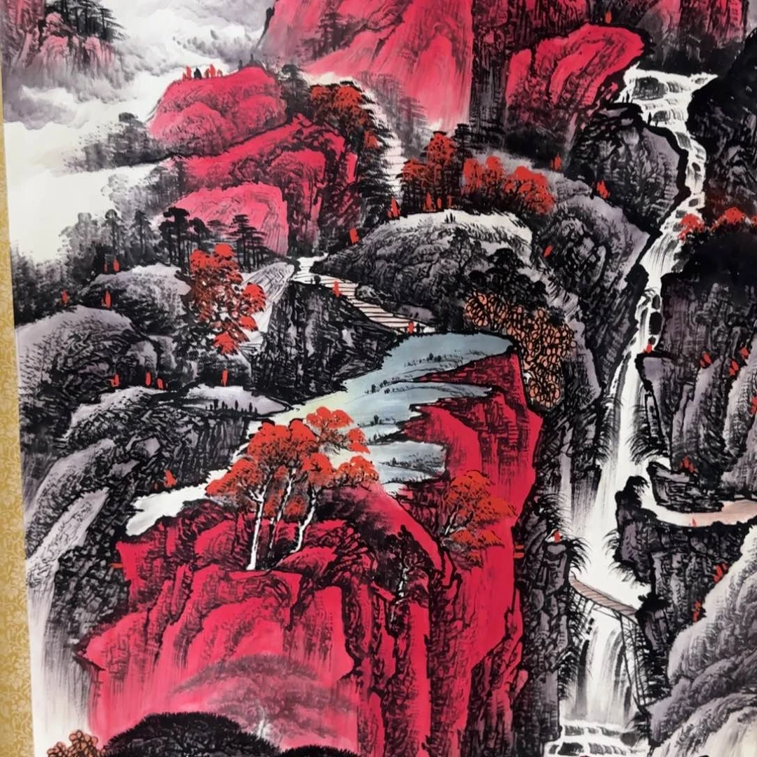 国画QA原创山水作品！带证书！限购一单