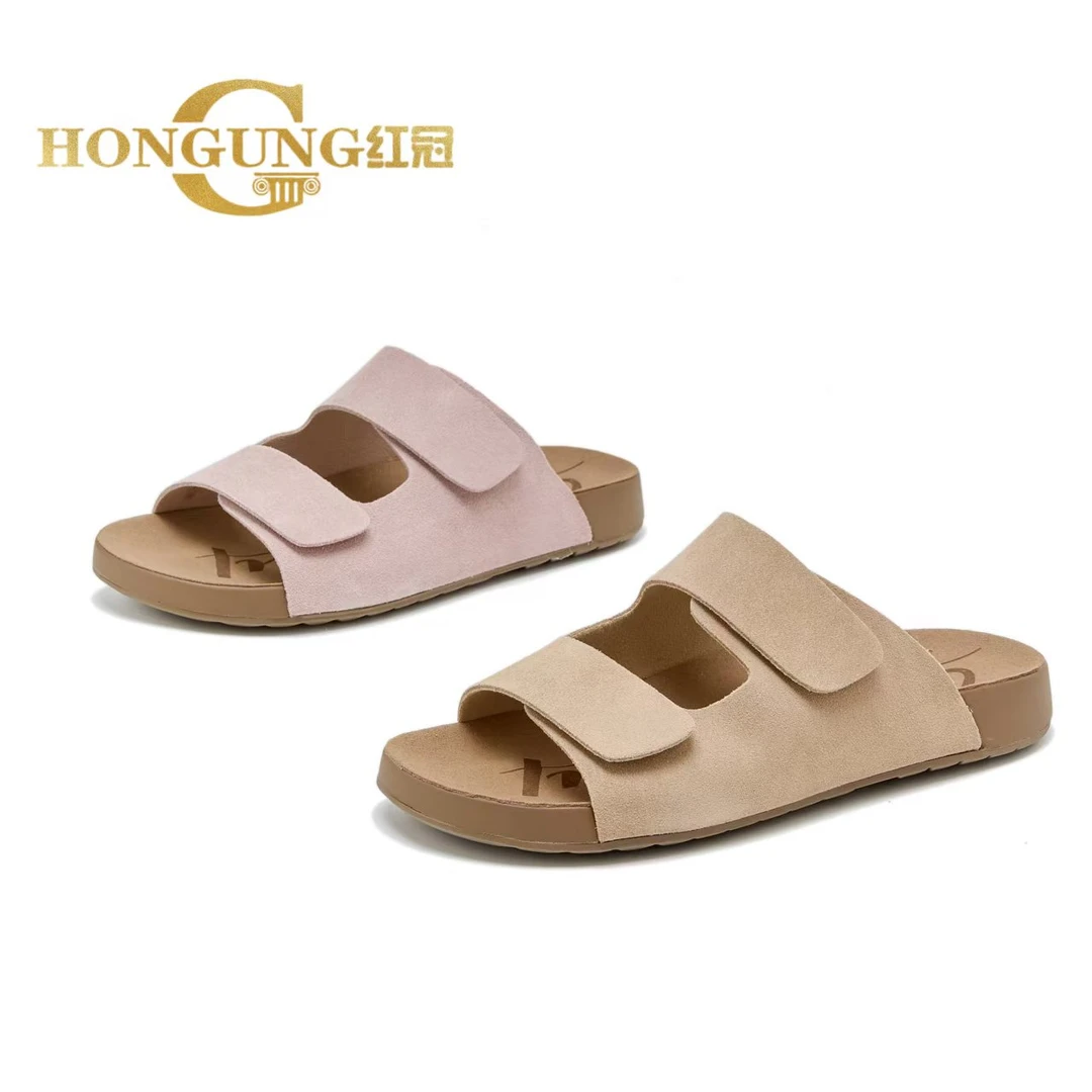 红冠～新款软底复古勃肯鞋半拖鞋56100女鞋休闲外穿拖鞋