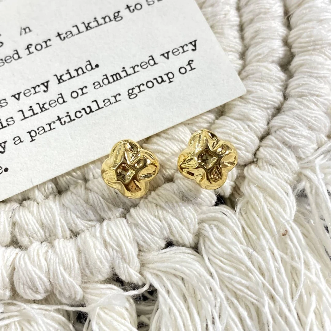 铜合金耳饰 极简轻奢百搭耳饰 A48