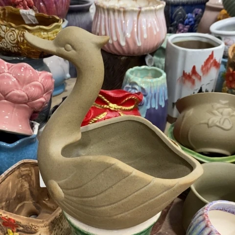 陶瓷天鹅抬头31331313