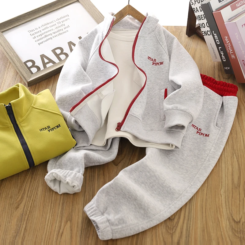 男童运动套装春装2025新款儿童拉链衫外套裤子两件套中大童装衣服