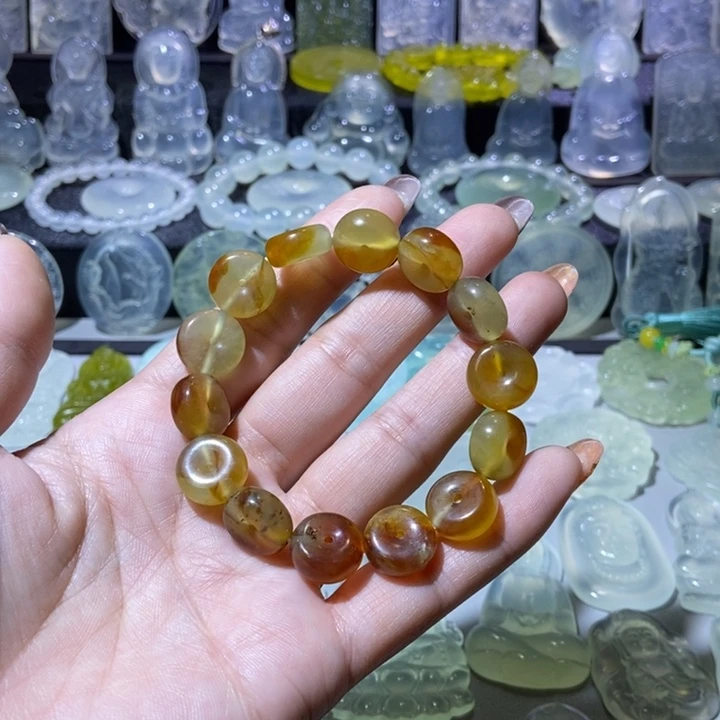 未镶嵌岫玉手串手串