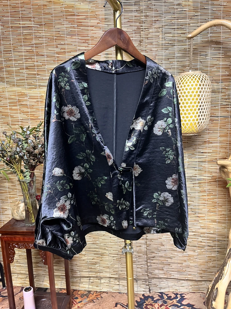 【骑袍篁曲上衣】 新中式复古气质优雅百搭高级感上衣时尚夏季