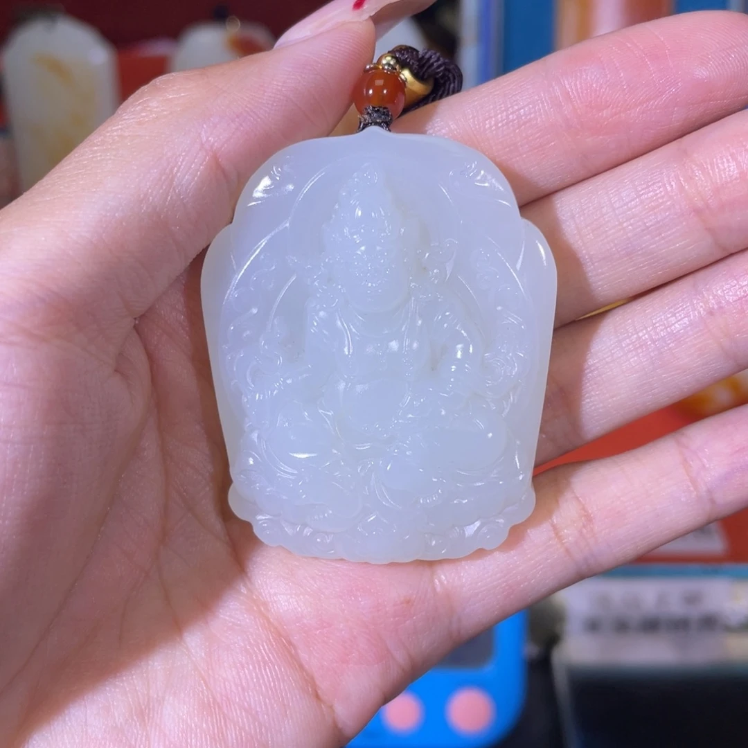 独***。和田玉未镶嵌挂件