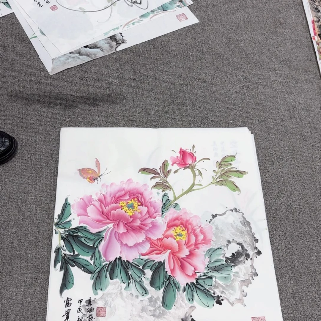 国画国画作品多次