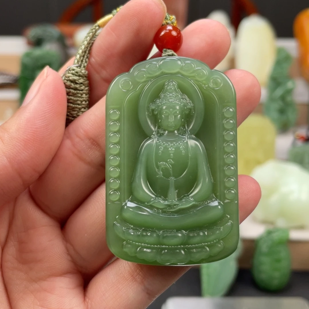 和田玉未镶嵌挂件