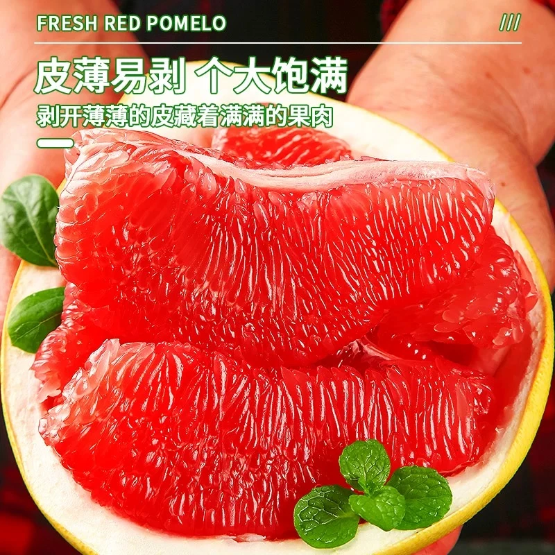 90村官欧阳曙光红心蜜柚应季鲜果核心产区采摘爆甜多汁柚子