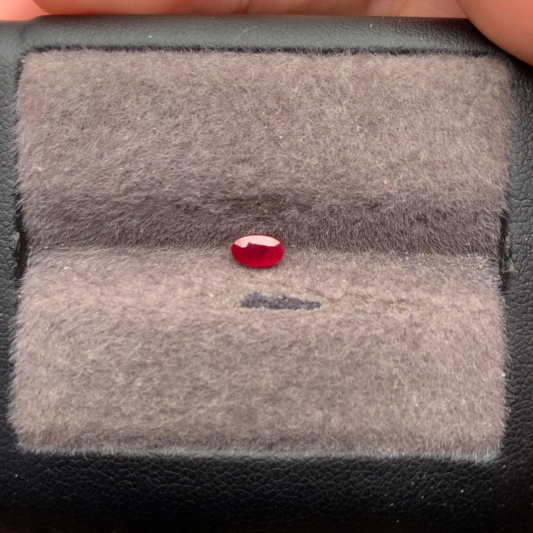 裸石红宝石3×5老烧鸽血红