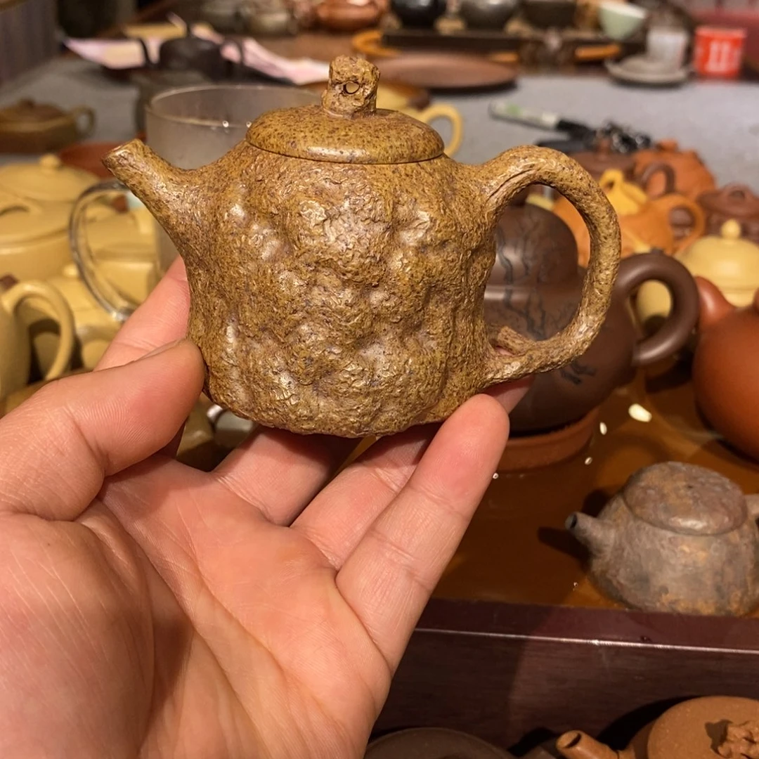 紫砂茶壶用****0段泥柴烧窑变小供春130cc