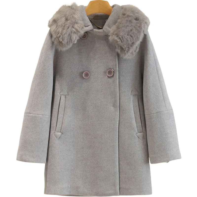 【开播福利】年末半价#中长款夹棉宽松毛呢外套#ZYZ38W035