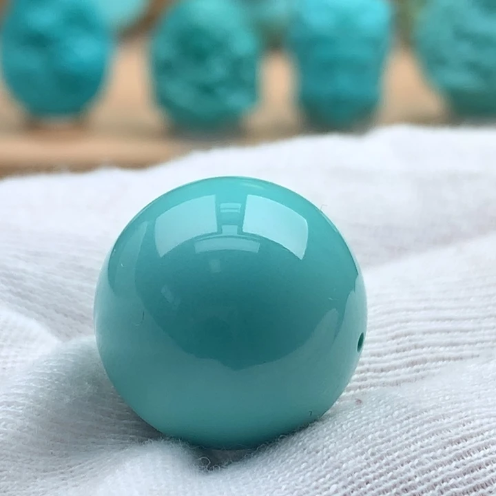绿松石未镶嵌圆珠