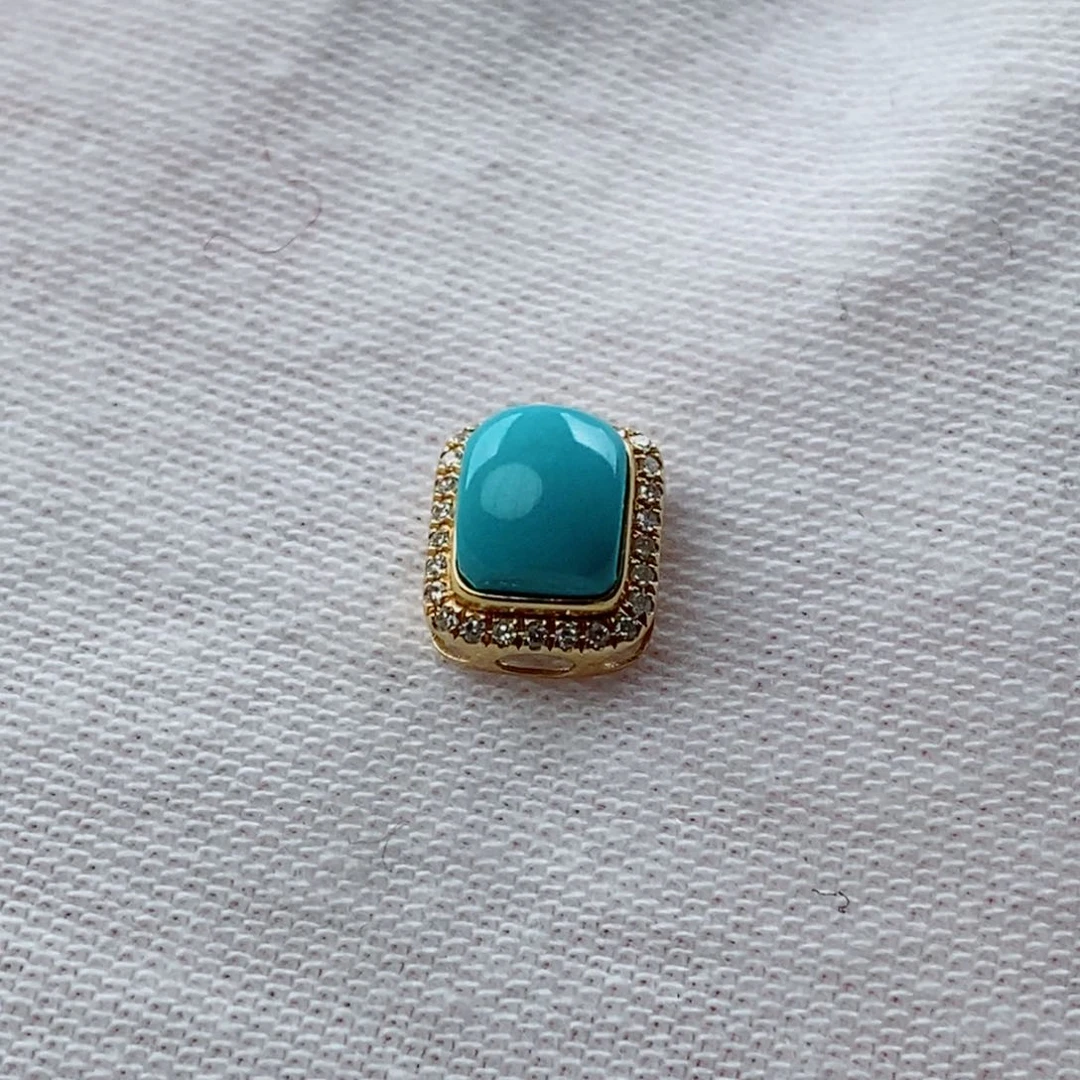 绿松石配饰18K金镶嵌