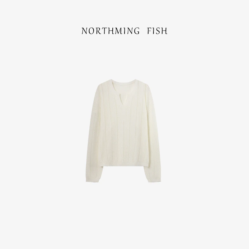 NORTHMING FISH「22℃的风」柔软亲肤 慵懒随性针织衫