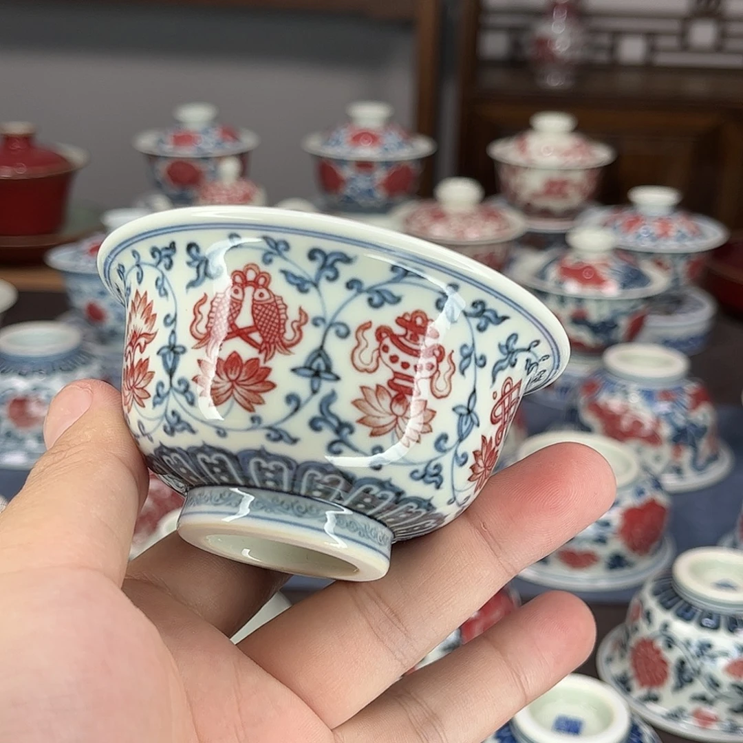 扬***里景德镇陶瓷青花釉里红