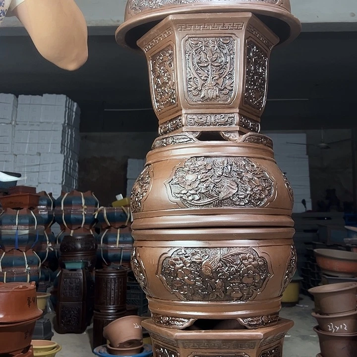 紫砂花盆紫砂花盆