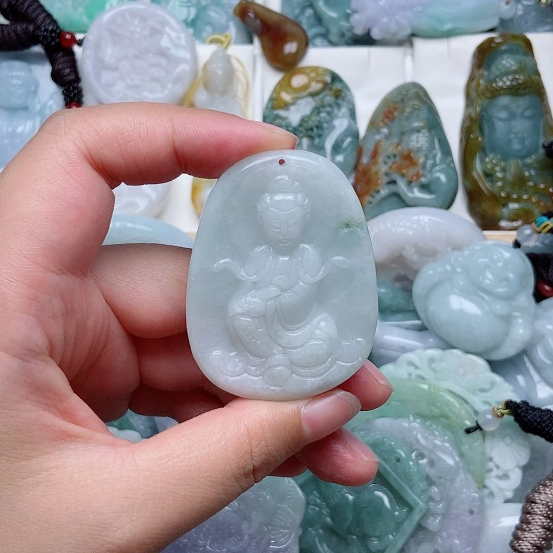 翡翠未镶嵌吊坠(不含链)翡翠