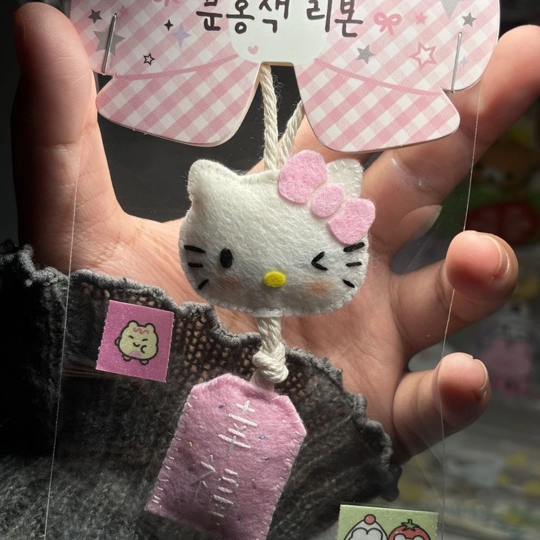 可爱Kitty不织布布料材料包手工DIY挂件制作工具套装送朋友闺蜜