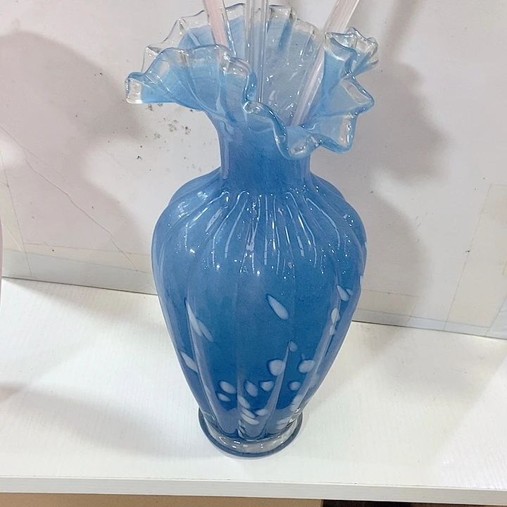 琉璃花瓶高度28厘米5厘米