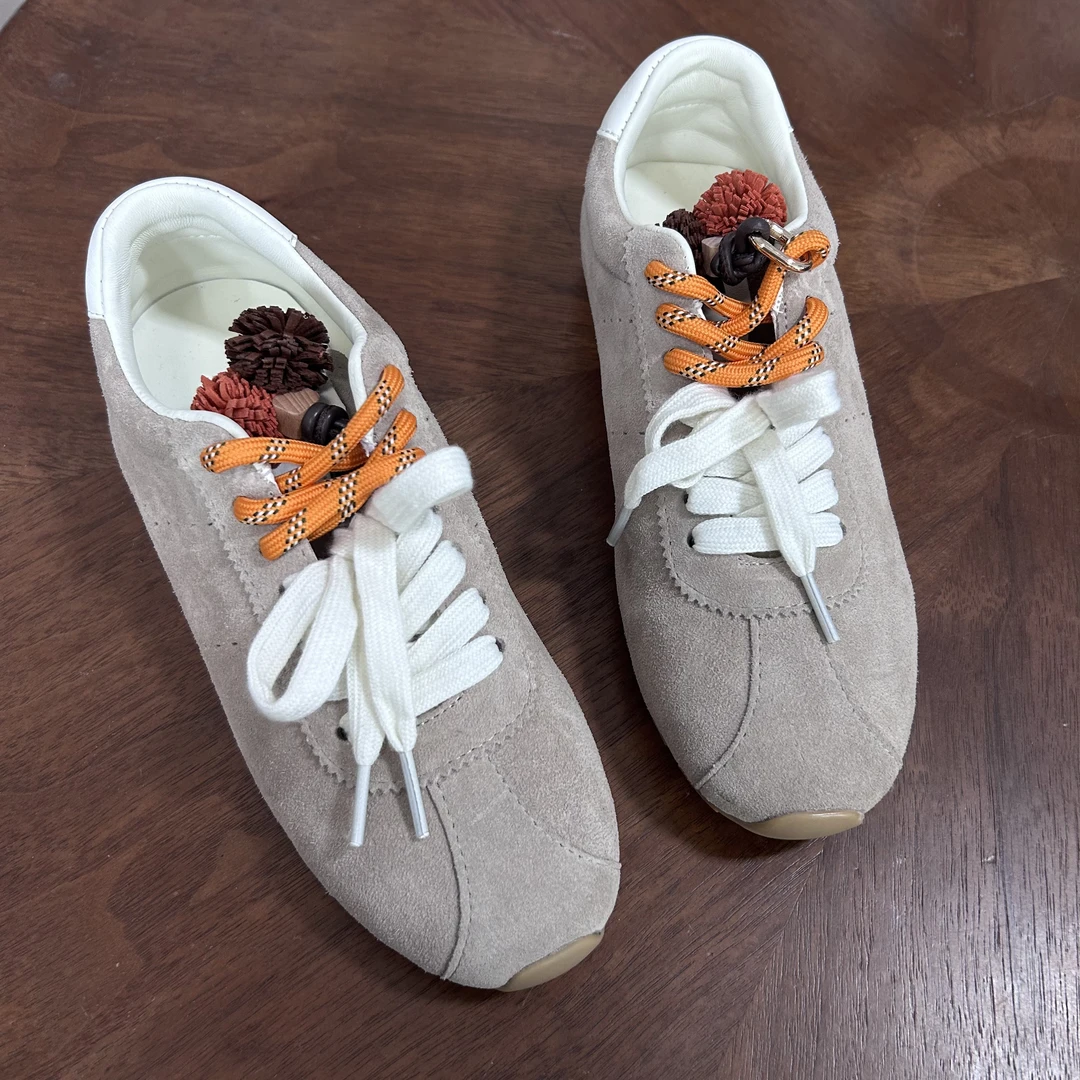 2025秋冬新款鞋子双系带自带绒绒小球运动鞋休闲鞋2EH2901