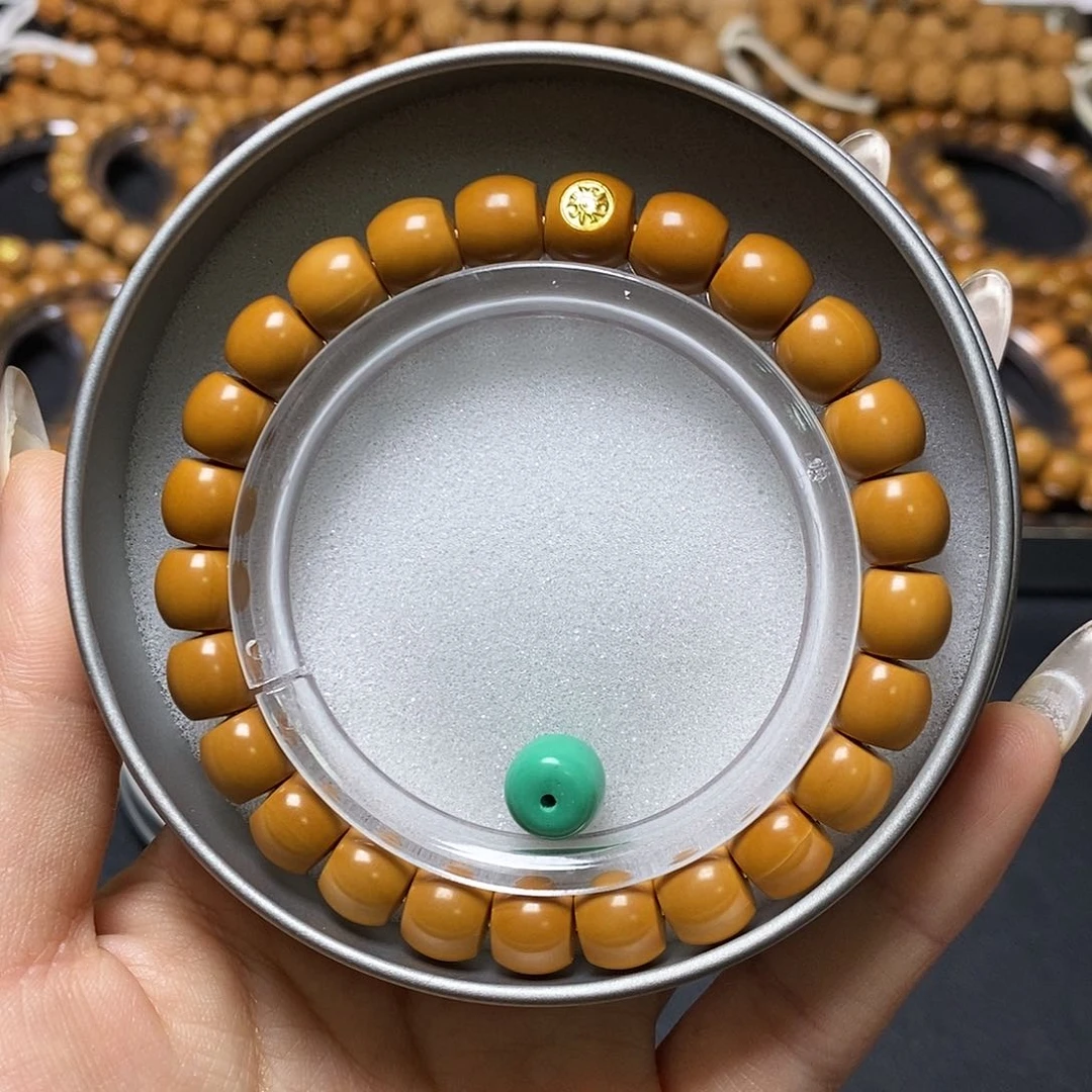 猴头核桃手串金标18K毕业直切尺寸9左右全品单号310号