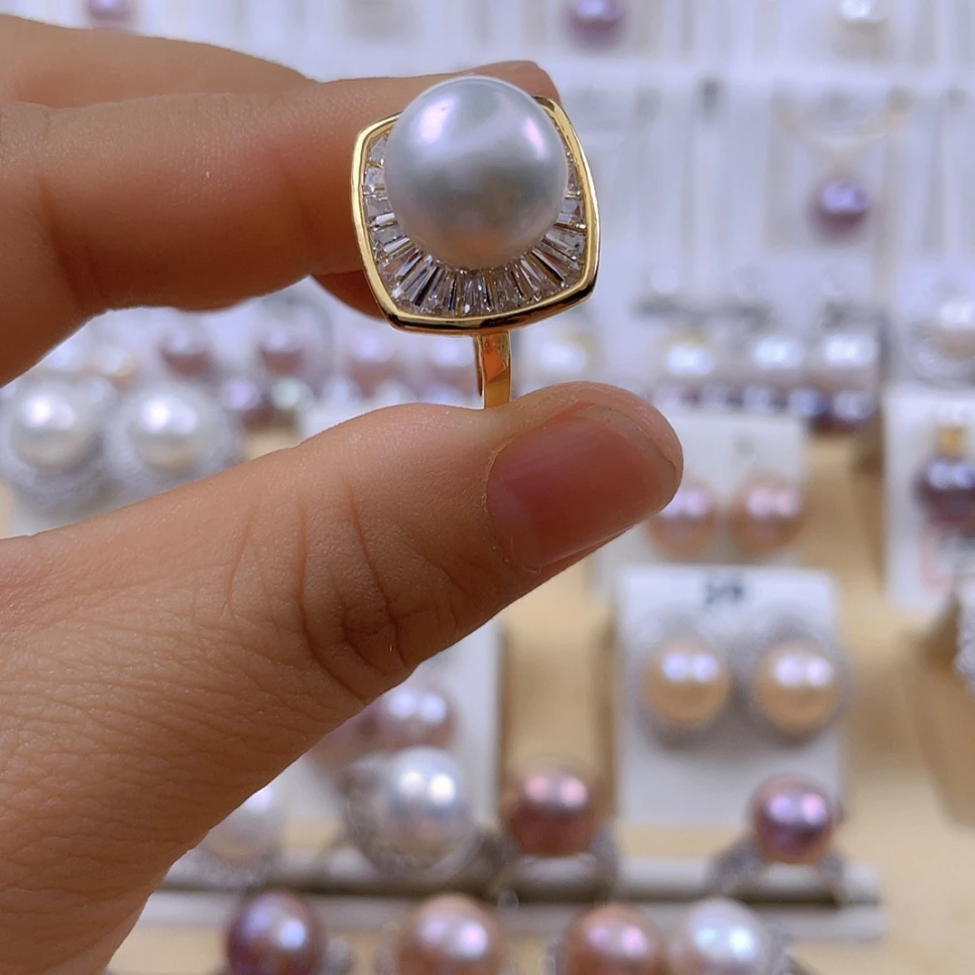 未镶嵌戒指淡水珍珠