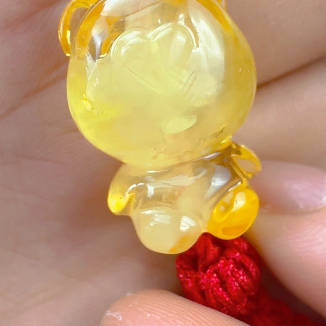 琥珀未镶嵌珠宝奇石微粉 22×15.5×13.3mm
