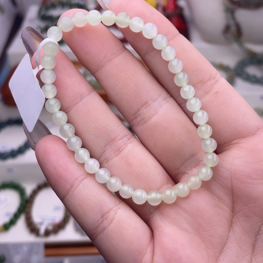 和田玉未镶嵌手串5mm