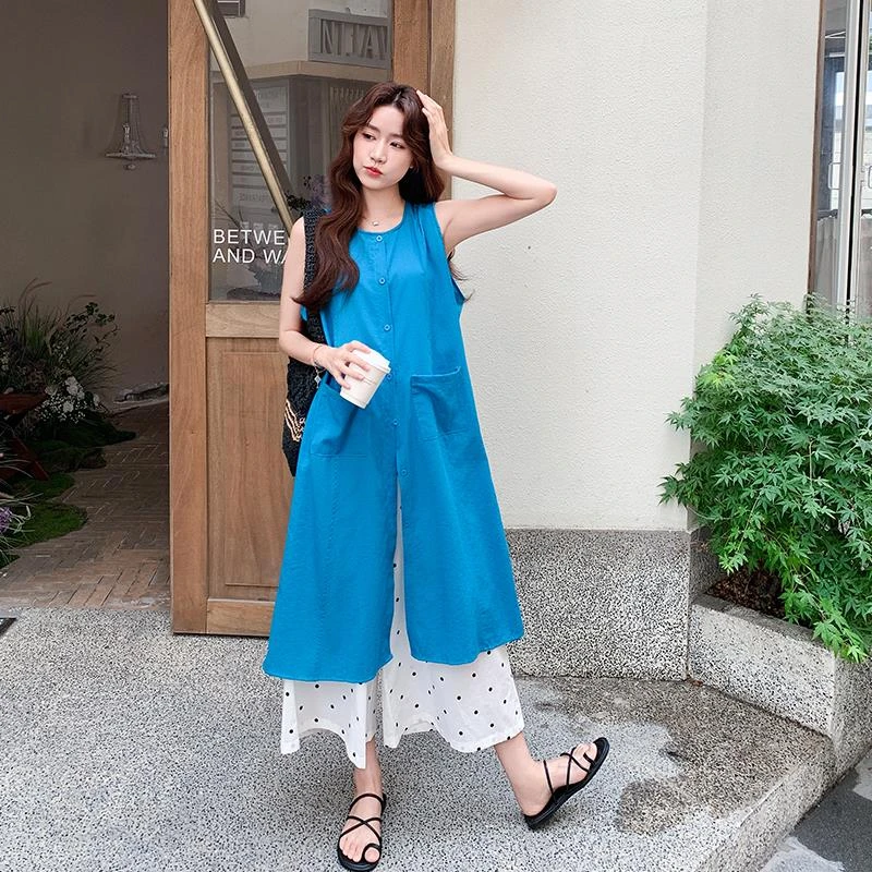 06.07 巨好看背心连衣裙波点阔腿裤套装女夏2025新款俏皮两件套