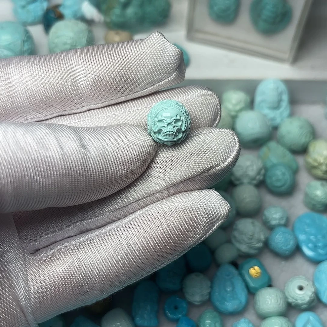 绿松石珠宝半成品未镶嵌