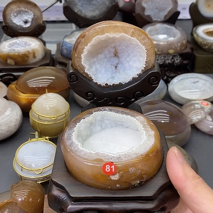 紫晶未镶嵌摆件聚宝盆